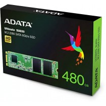 Твердотельный накопитель ADATA SSD Ultimate SU650, 480GB, M.2(22x80mm), SATA3, 3D TLC, R/W 550/510MB/s, IOPs 80 000/60 000, TBW 210, DWPD 0.5 (3 года