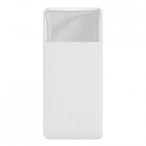 Портативный аккумулятор BASEUS Bipow Digital Display 15W, 3A, 30000 мА⋅ч, (White)
