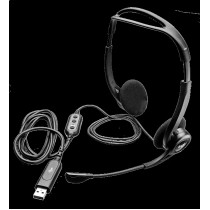 Гарнитура/ Headset Logitech PC 960 Stereo ( 20-20000Hz, mic, volume control, USB, 2.4m)