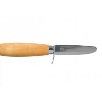 Нож Morakniv Rookie, нержавеющая сталь, деревянная ручка, 12991