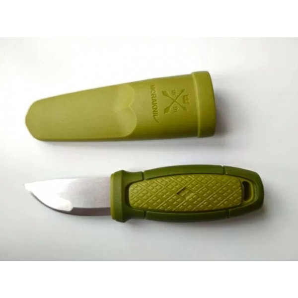 Нож Morakniv Eldris, нержавеющая сталь, цвет зеленый, ножны, шнурок, огниво, 13521 XIAOMI