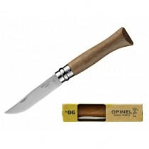 Нож Opinel №6, нержавеющая сталь, ореховая рукоять в картонной коробке 002025