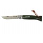 Нож Opinel №8 Trekking, нержавеющая сталь, кожаный темляк, хаки, 001703 XIAOMI
