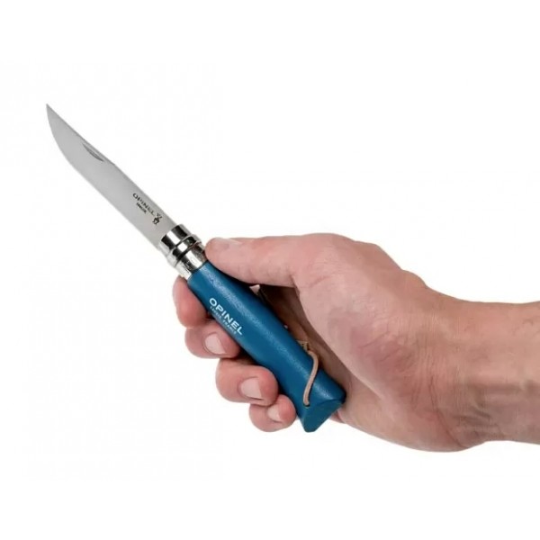 Нож Opinel №8 Trekking, нержавеющая сталь, синий, с чехлом, 001891 XIAOMI