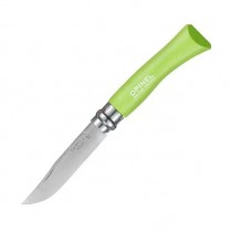 Нож Opinel №7, нержавеющая сталь, зеленый, 001425