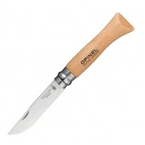 Нож Opinel №6, нержавеющая сталь, рукоять из бука, блистер, 000404