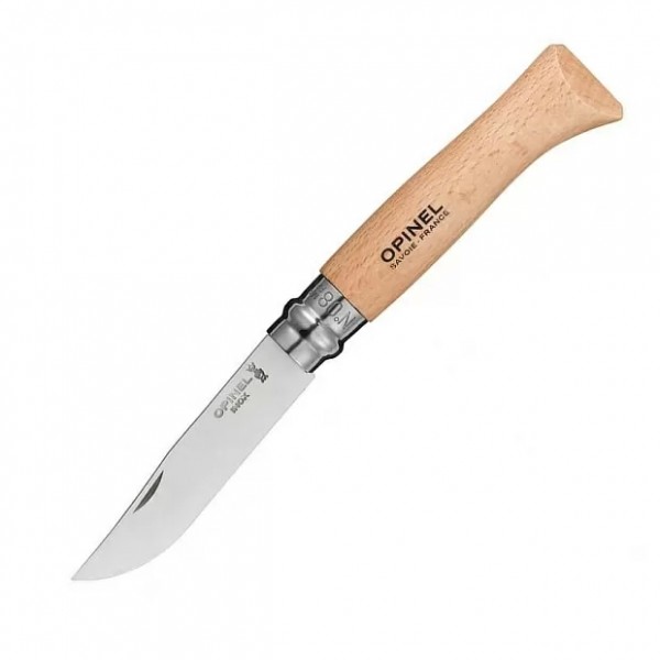 Нож Opinel №8, нержавеющая сталь, рукоять из бука, блистер, 000405 XIAOMI