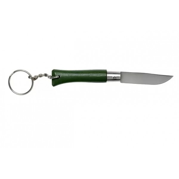 Нож-брелок Opinel №4, нержавеющая сталь, зеленый, 002054 XIAOMI