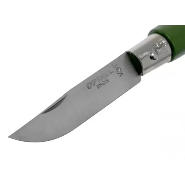 Нож-брелок Opinel №4, нержавеющая сталь, зеленый, 002054 XIAOMI