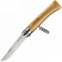 Нож Opinel №10, нержавеющая сталь, рукоять из бука, блистер, 001255