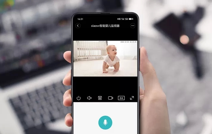 Изображение с видеоняни Xiaovv Intelligent Baby Monitor 1080P